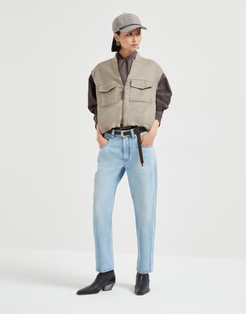 Straight trousers Light Denim Woman - Brunello Cucinelli