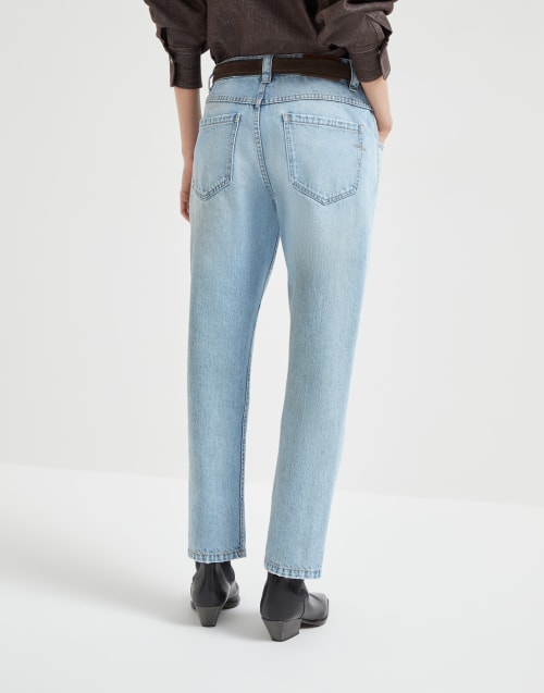 Straight trousers Light Denim Woman - Brunello Cucinelli