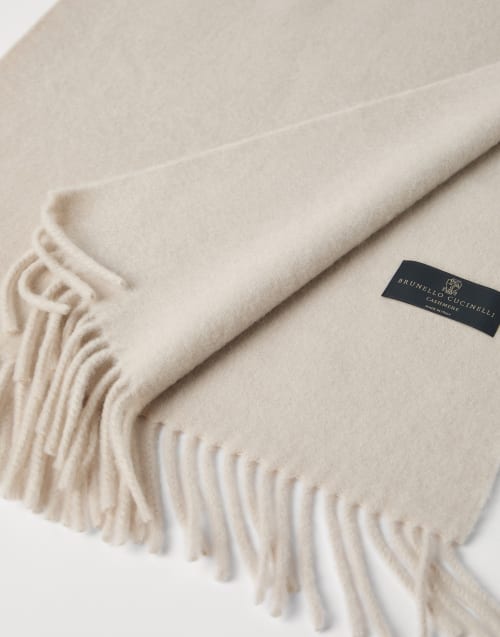 Cashmere scarf Buff Woman - Brunello Cucinelli