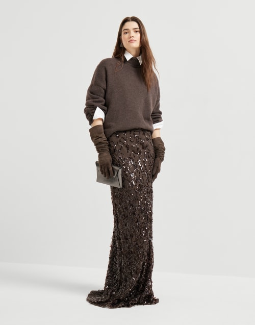 Cashmere sweater Rust Brown Woman - Brunello Cucinelli