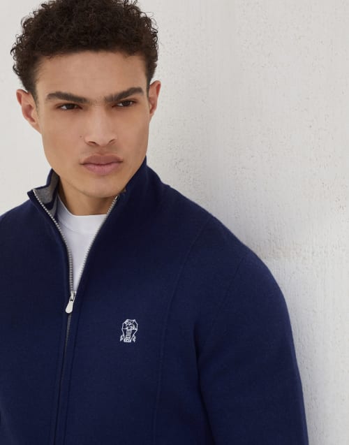 Cárdigan de cachemir Azul Marino Hombre - Brunello Cucinelli