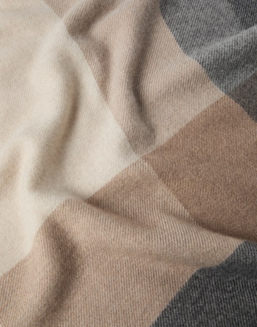 Wool and cashmere scarf Brown Man - Brunello Cucinelli