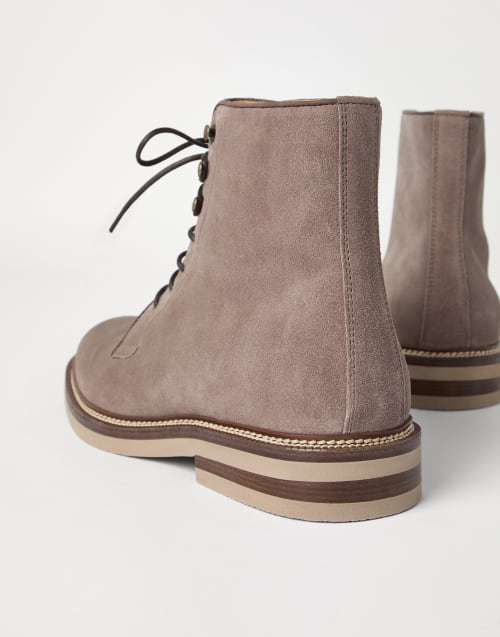 Suede boots Dark Amber Smoke Man - Brunello Cucinelli