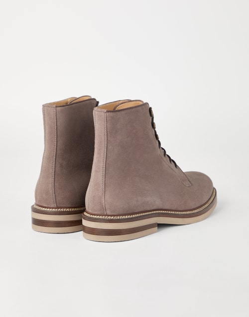 Suede boots Dark Amber Smoke Man - Brunello Cucinelli