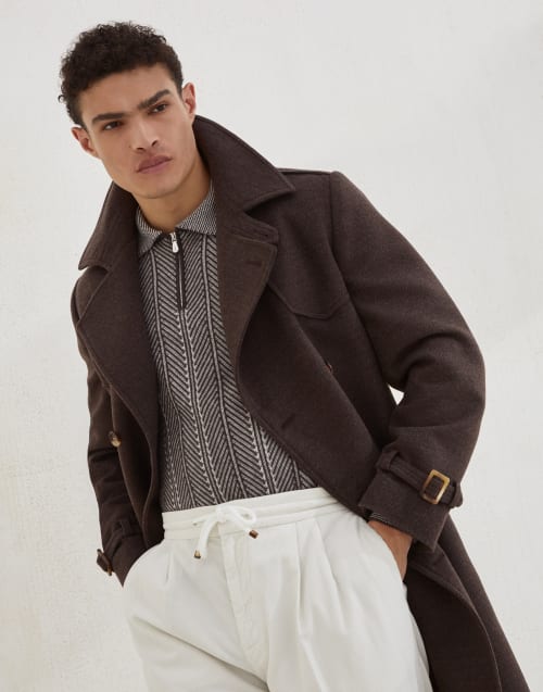 Vanisé polo shirt Brown Man - Brunello Cucinelli