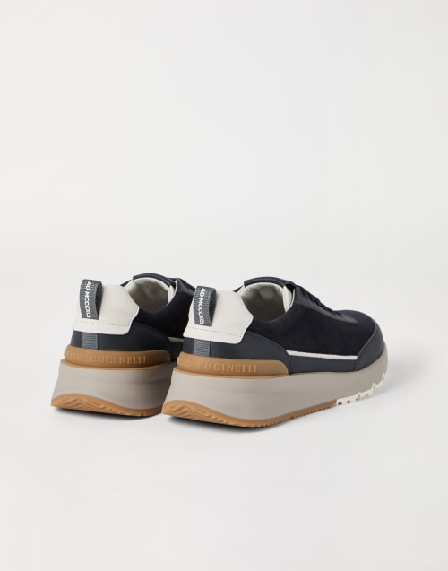 Suede and calfskin runners Night Man - Brunello Cucinelli