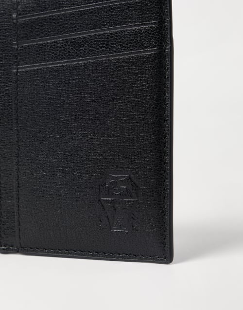 Portacarte in capretta Nero Uomo - Brunello Cucinelli