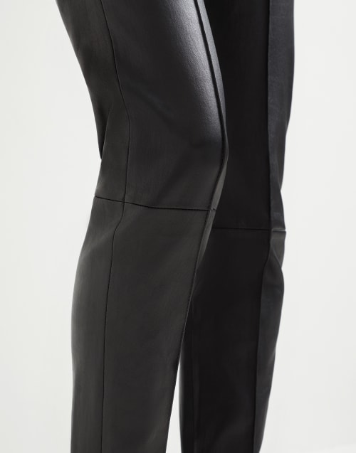 Stretch nappa leggings Black Woman - Brunello Cucinelli