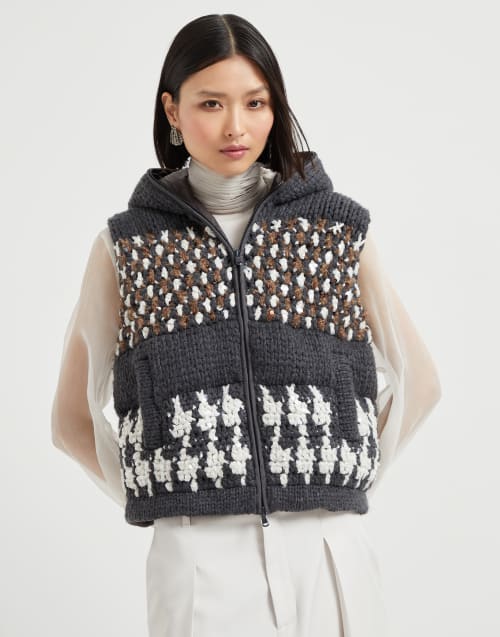 OPERA down vest Multicoloured Woman - Brunello Cucinelli