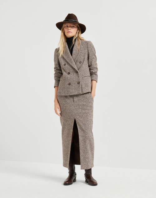 スーツ BRUNELLO CUCINELLI Women Suit Set MH5477281 GREY Brunello Cucinelli Velvet Blazer | Grey | FARFETCH