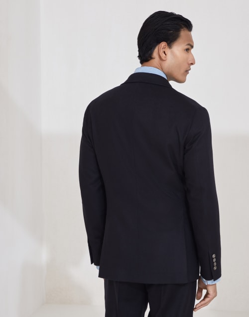 Blazer with metal buttons Black Man - Brunello Cucinelli