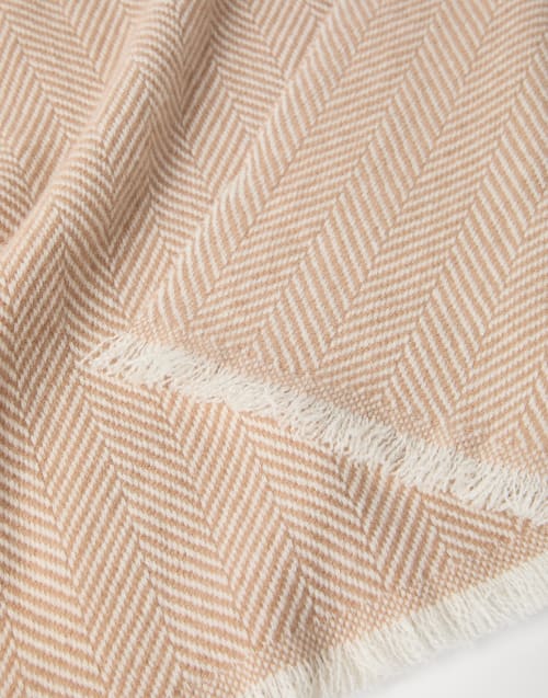 メンズ カシミア、シルク、コットン製スカーフ | Brunello Cucinelli