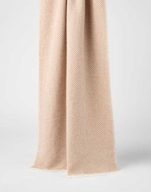 Sciarpa in cashmere Camel Uomo - Brunello Cucinelli