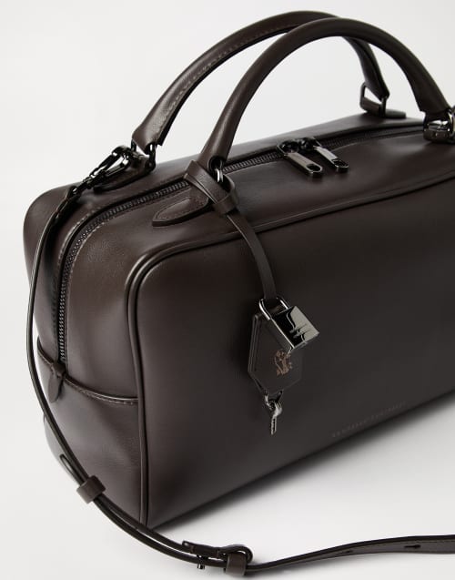 Nappa Boston Explorer bag Rust Brown Woman - Brunello Cucinelli