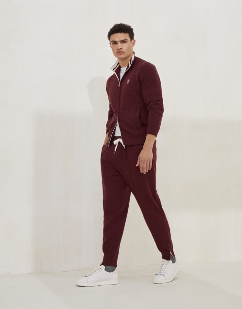 BRUNELLO CUCINELLI-  リネン ルーズトラックパンツ Brunello Cucinelli メンズリネンパンツ () IFCHIC.COM