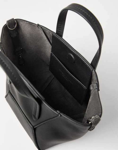 BC Duo 小牛皮迷你手袋 黑色 女款 - Brunello Cucinelli