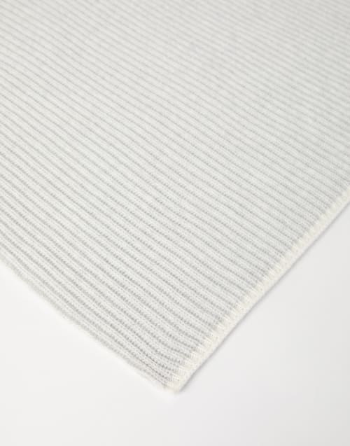 Cashmere knit scarf Light Grey Woman - Brunello Cucinelli