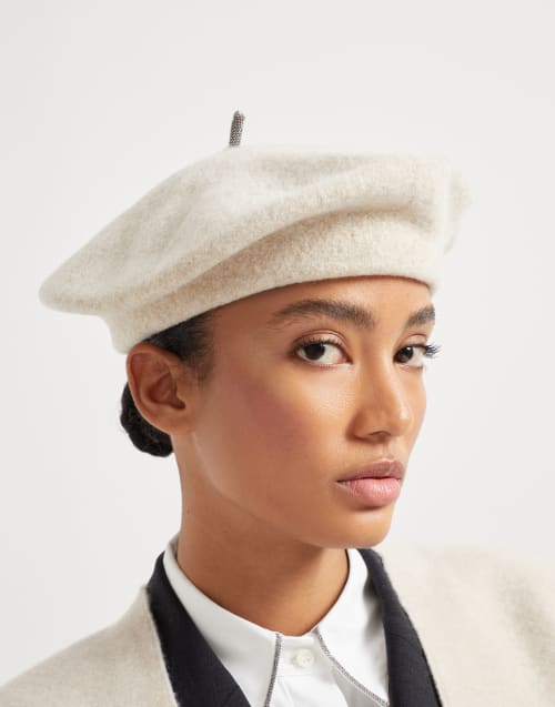 울 비니 베이지 여성 - Brunello Cucinelli