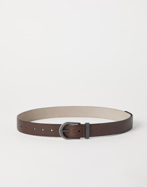 Calfskin belt Tobacco Woman - Brunello Cucinelli