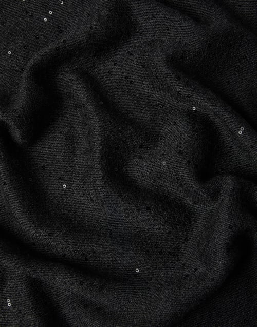 Cashmere and silk Diamond yarn scarf Lignite Grey Woman - Brunello Cucinelli