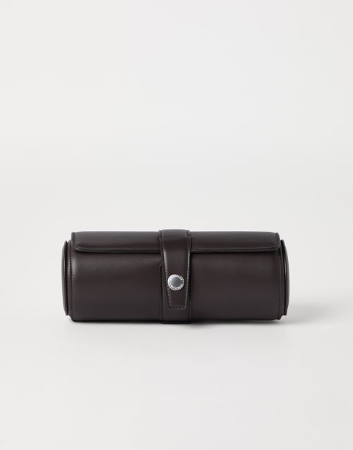 Calfskin watch case Rust Brown Man - Brunello Cucinelli