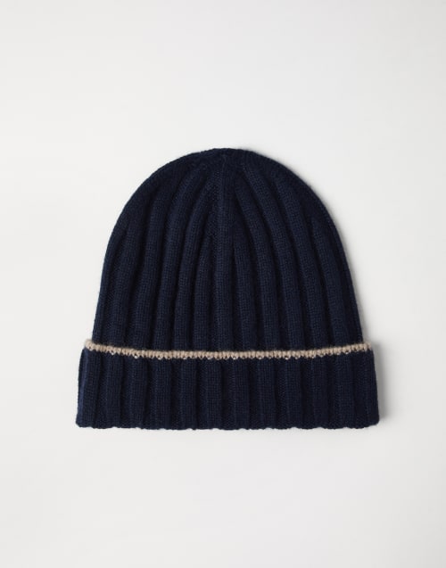 新品 未使用 ブルネロクチネリ ニットキャップ 帽子 ニット帽 カシミヤ メンズ帽子 | Brunello Cucinelli