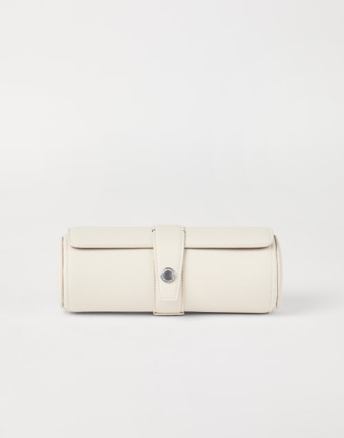 Calfskin watch case Ivory Man - Brunello Cucinelli