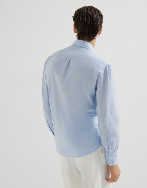 Button-down collar shirt Azure Man - Brunello Cucinelli