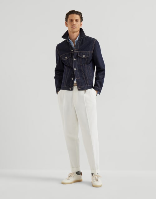 Button-down collar shirt Azure Man - Brunello Cucinelli