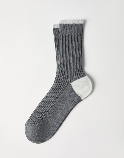 BRUNELLO CUCINELLI ネクタイ グレー カシミヤ混 BRUNELLO CUCINELLI カシミヤ ネクタイ グレー
