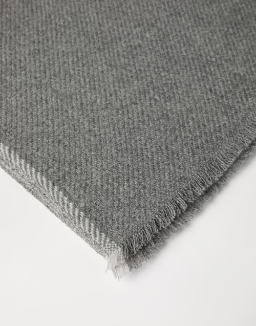 メンズ カシミア、シルク、コットン製スカーフ | Brunello Cucinelli