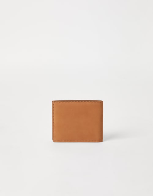 Portafoglio in nabuk Naturale Uomo - Brunello Cucinelli