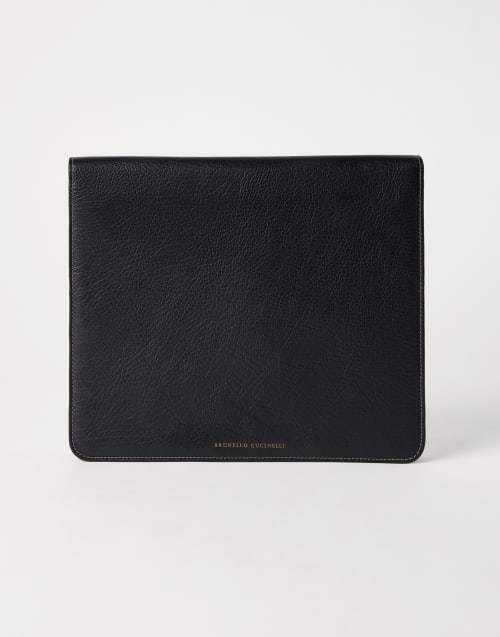 Porte-documents en veau Noir Homme - Brunello Cucinelli