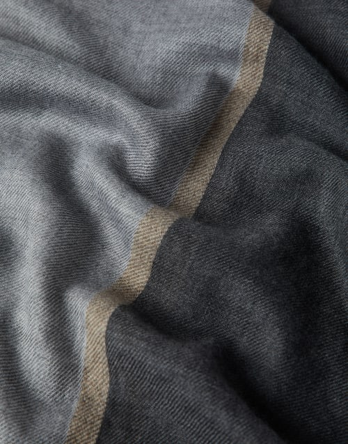 メンズ カシミア、シルク、コットン製スカーフ | Brunello Cucinelli