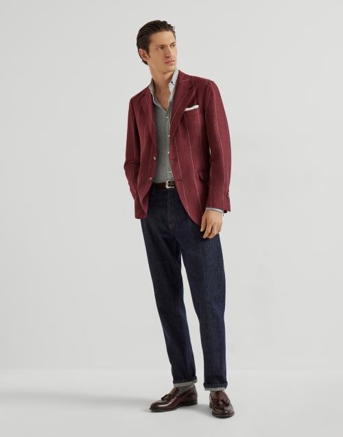 Lightweight jersey shirt Grey Man - Brunello Cucinelli