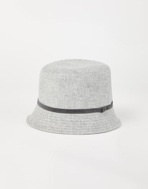 ハット Brunello Cucinelli Hats Grey Brunello Cucinelli Iconic Wool Flat Cap Newsboy Hat Grey