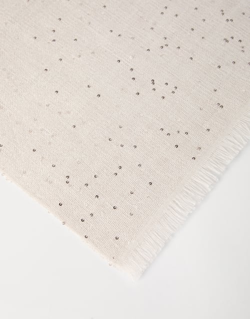 Echarpe en cachemire et soie Diamante Panama Femme - Brunello Cucinelli