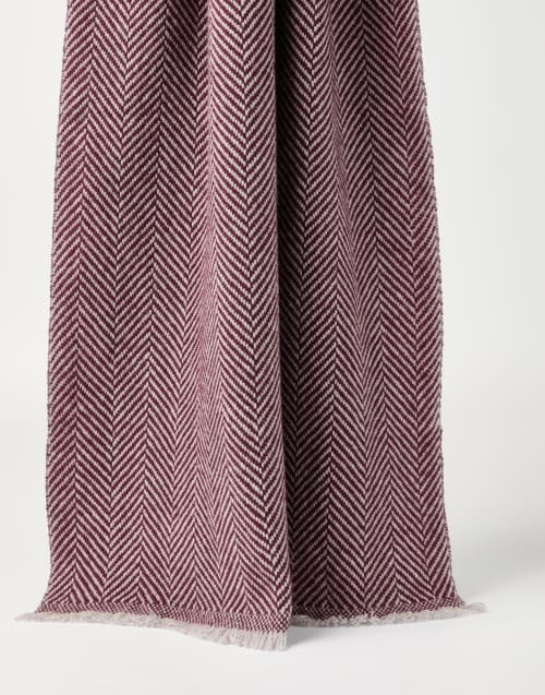 Cashmere scarf Amaranth Man - Brunello Cucinelli