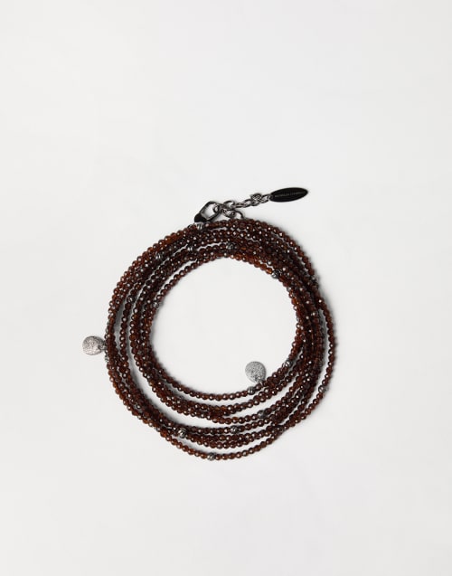アクセサリーその他 Brunello Cucinelli Jewellery Brunello Cucinelli - Bronze Pyrite Bead Wrap Convertible