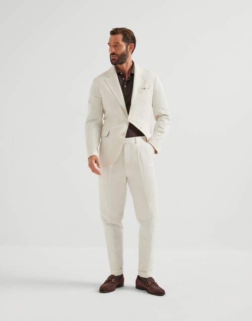 Piqué polo shirt Brown Man - Brunello Cucinelli