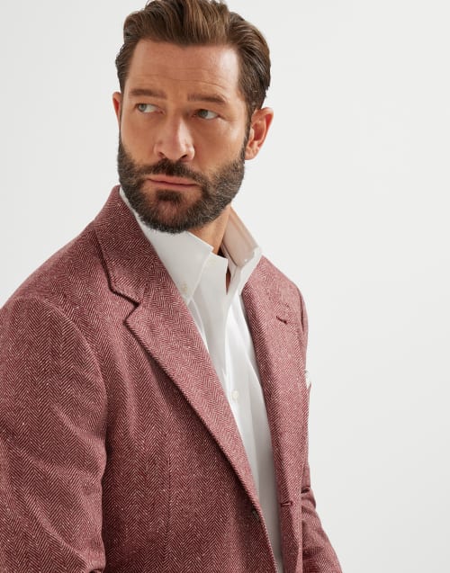 Veste Cavallo déstructurée Pourpre Homme - Brunello Cucinelli