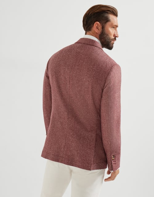 Veste Cavallo déstructurée Pourpre Homme - Brunello Cucinelli