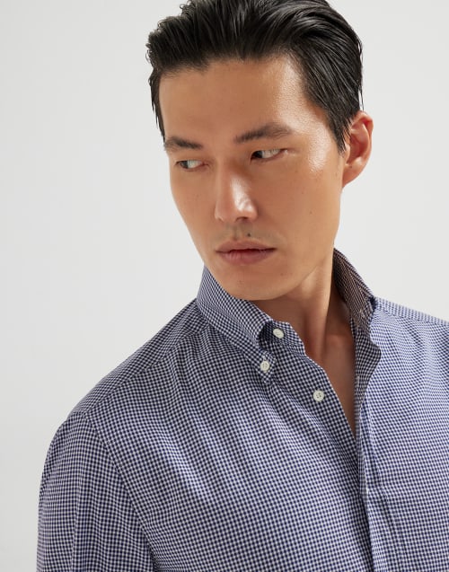 Button-down collar shirt Blue Man - Brunello Cucinelli