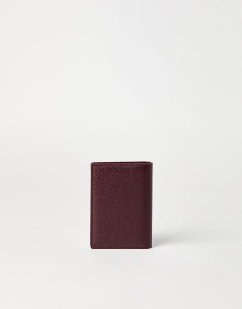 Leather passport holder Amaranth Woman - Brunello Cucinelli