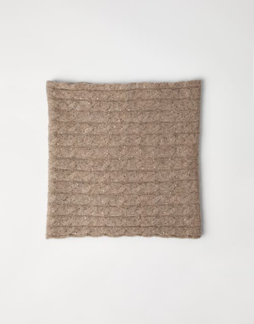 Снуд из трикотажа Dazzling Коричневый Женщина - Brunello Cucinelli