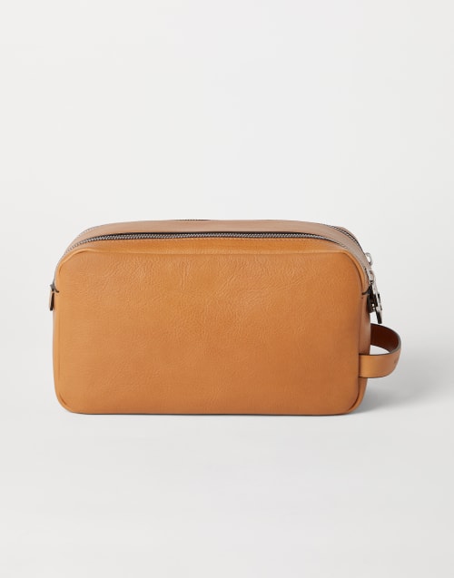 Trousse de toilette e à double zip Nature Homme - Brunello Cucinelli