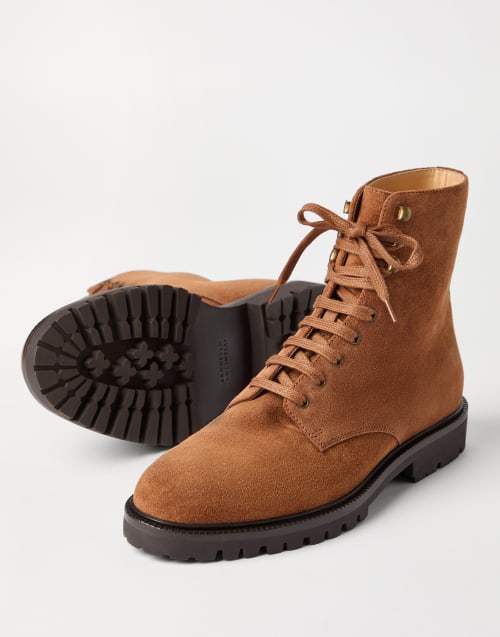 Suede boots Brown Man - Brunello Cucinelli