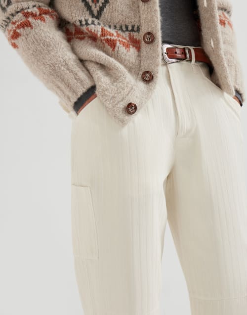 Chevron trousers Panama Man - Brunello Cucinelli