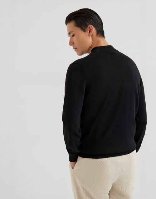 Pull à col cheminée Noir Homme - Brunello Cucinelli