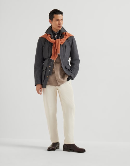 Garment-dyed trousers Off-White Man - Brunello Cucinelli
